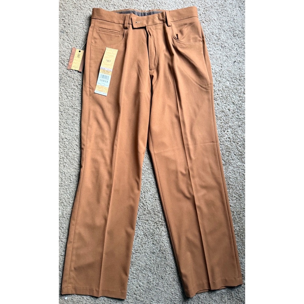 Haggar 1926 Originals Mens Straight Fit Pants 32x30 Walnut Brown HD00468 NWT